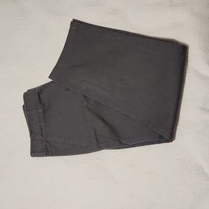 Haggar in Motion Flex 2-Way Stretch Men's Pants Size 38x30 Charcoal Flat Front.